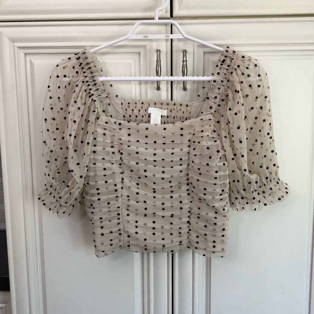 H&M women’s s/s crop women’s blouse